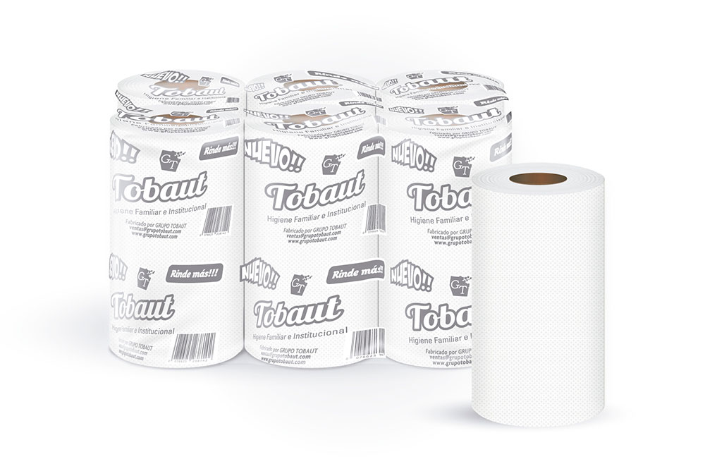 TOALLAS EN ROLLOX100MTS X 6 UNIDADES EXTRA BLANCO 
