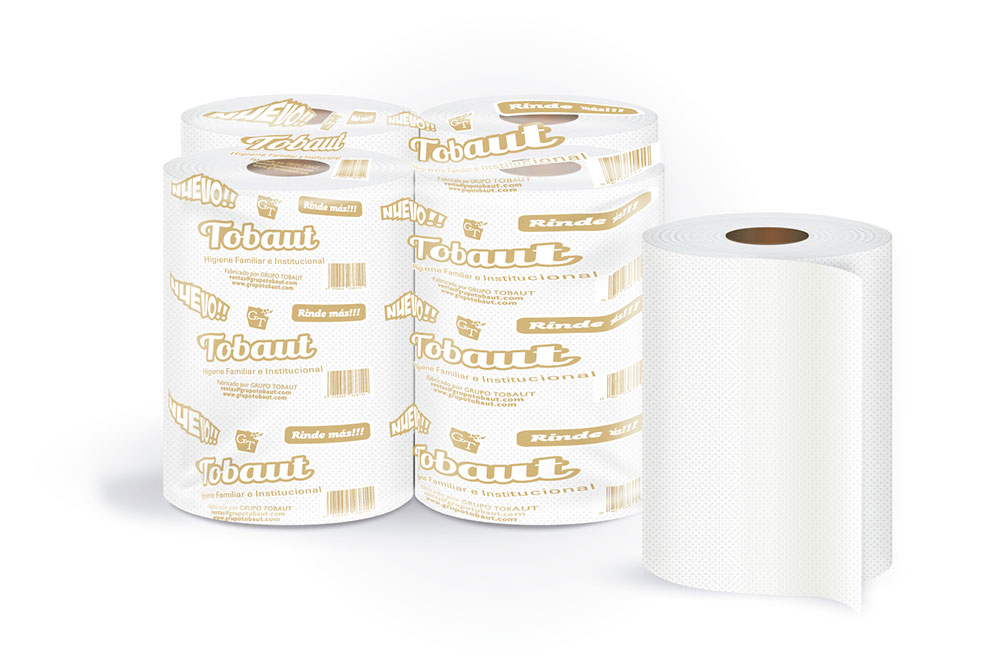 TOALLAS EN ROLLOX200MTS X 4 UNIDADES EXTRA BLANCO 