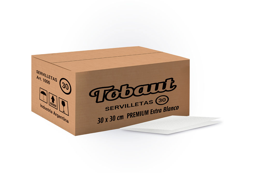 SERVILLETA 30X30 BLANCO X400U.PREMIUM GRANEL 